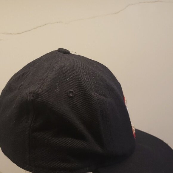 NBA Original 76er cap hat size 6 3/4 (53.9cm) black hat  with 76er logo embr - Picture 6 of 9